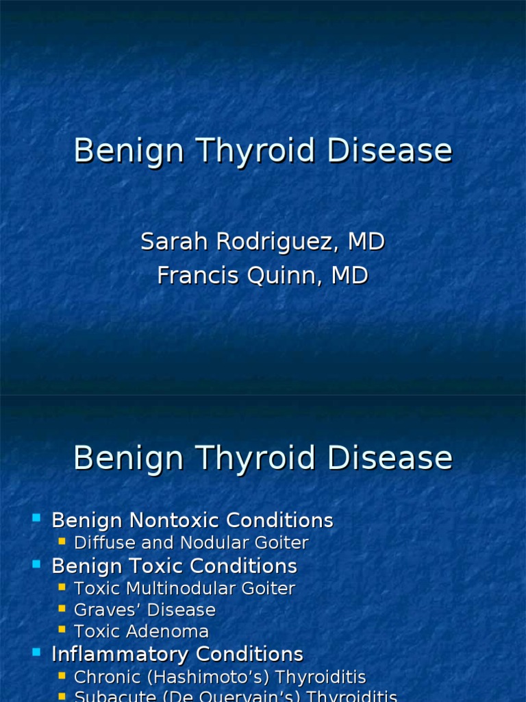 Thyroid Benign 2003 0514 | PDF | Hyperthyroidism | Hypothyroidism