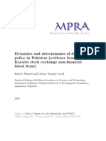Dynamics and Determinants of Dividend PDF