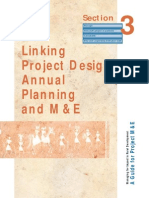 Linking Project Design, Annual Planning and M&E: Section