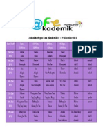 Jadual Bertugas 23-29 Dis