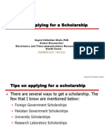 Scholarship Tips for students