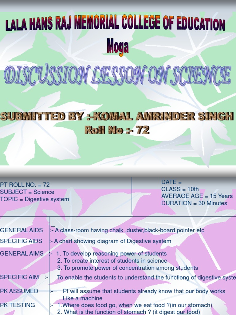 Science Lesson Plan | PDF