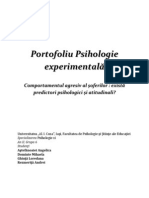 Portofoliu Psihologie Experimentala