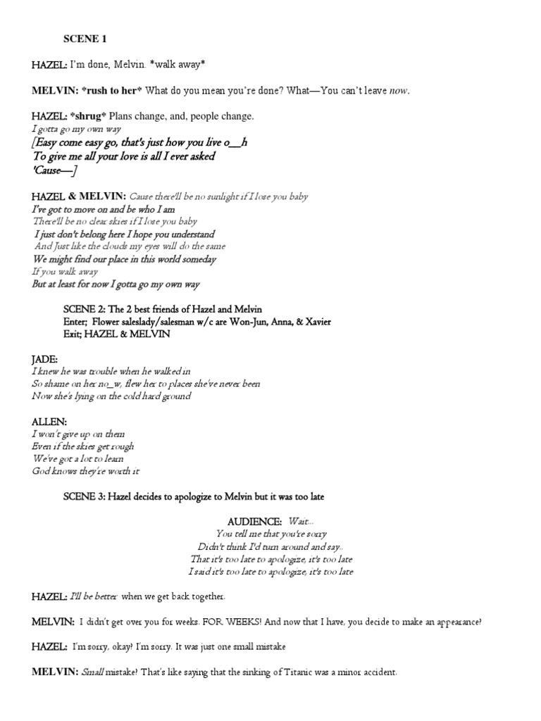 Zarzuela Script