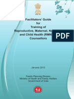 11. Facilitators Guide RMNCH Counsellors
