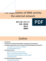 The Organisation of MNE Activity