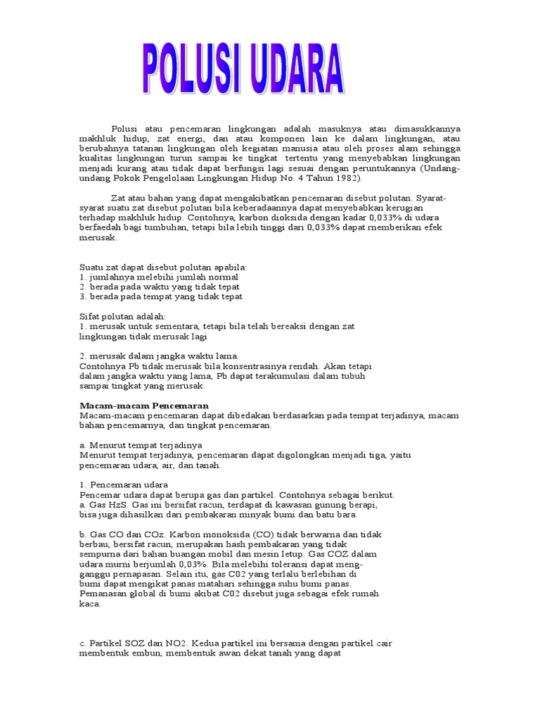 Polusi Udara