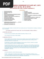 UP Ownership of Flats Act 1975