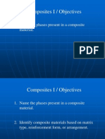 Composites I / Objectives: 1. Name The Phases Present in A Composite Material