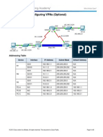 7.1.2.4 Packet Tracer - Configuring VPNs (Optional) Instructions