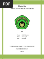 Download Industri Berbasis Pertanian by Ratih Purbaningsih Widarmayanti SN213080122 doc pdf