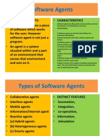 Software Agents: - Software Agents: - Software Agents Are A Piece - Characteristics