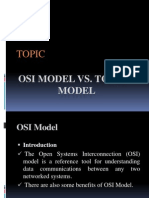 Topic: Osi Model vs. Tcp/Ip Model