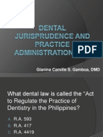 Aadental Jurisprudence and Practice Administration Q&A
