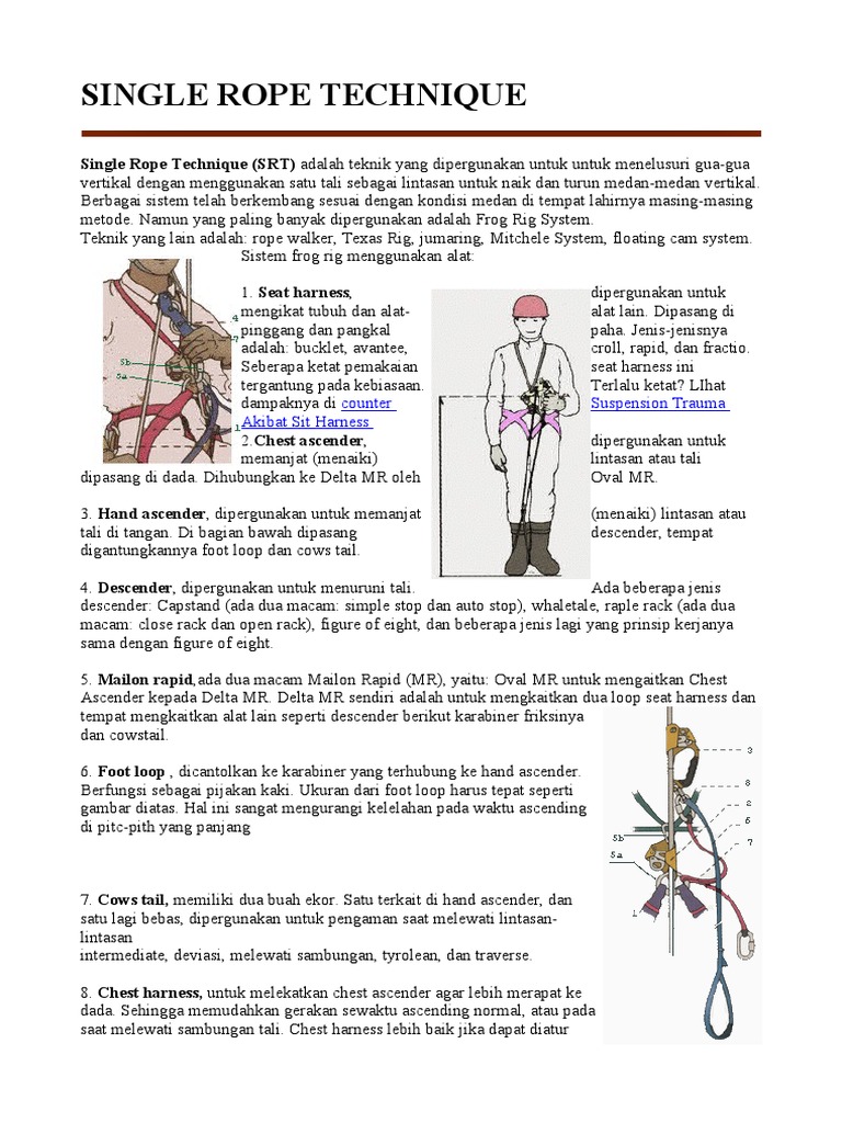Single Rope Technique (SRT) | PDF