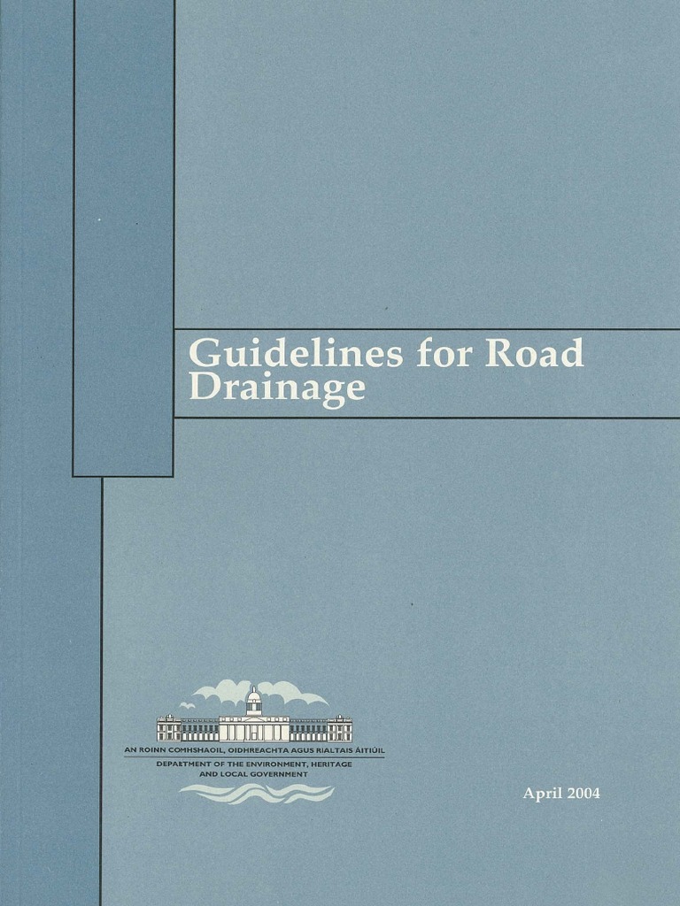 Road Drainage Design Guidelines Ireland | PDF