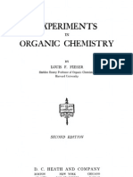 Experiments in Organic Chemistry by Fieser 2nd Ed 1941