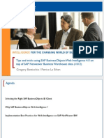 0512 Tips and Tricks Using SAP BusinessObjects Web Intelligence 40 on Top of SAP NetWeaver Business Warehouse Data