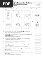 Sains Tahun 6 Pengawetan Makanan