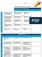 Prezi Olympic Athlete Biography Presentation-Rubric