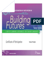 Building Futures: Certificate of Participation