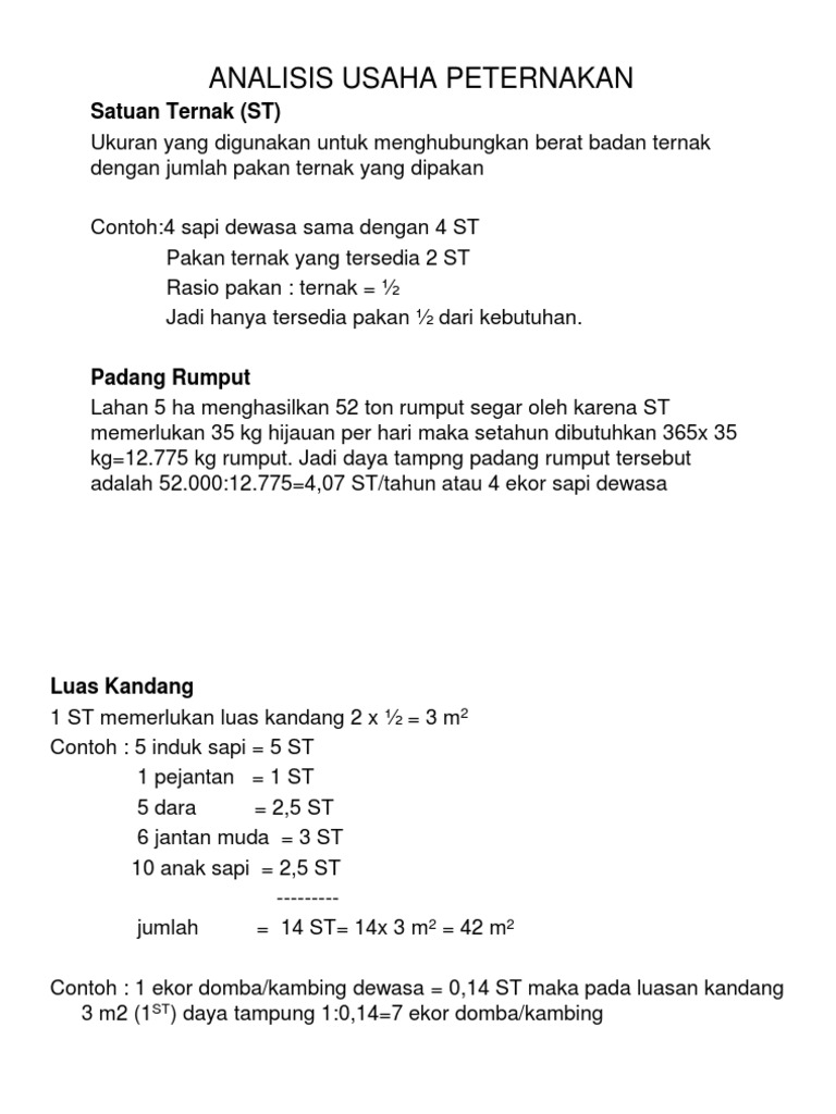 04analisis Usaha Peternakan