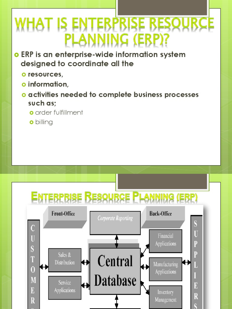 Understanding ERP Systems and Benefits | PDF | Enterprise Resource ...