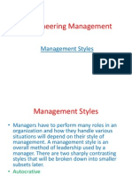 Management Styles