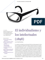 mi sociología_ El individualismo y los intelectuales (1898)