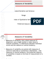 Measures of Variability