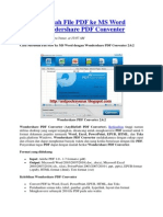 Cara Merubah File PDF Ke MS Word Dengan Wondershare PDF Conventer