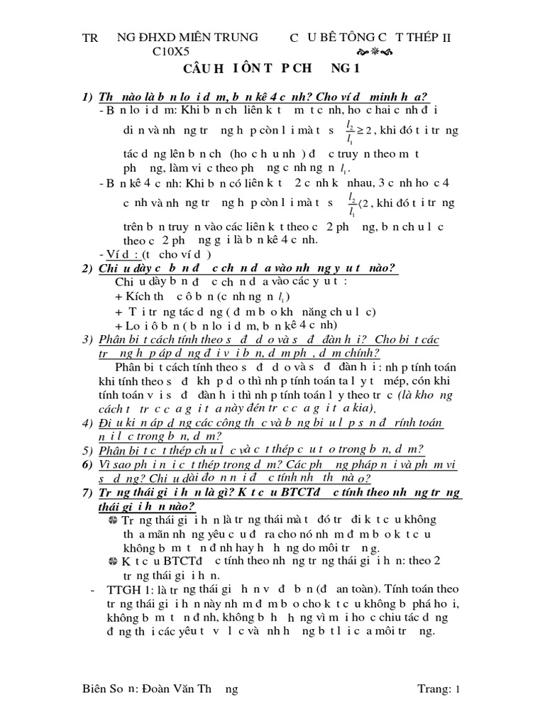 câu hỏi ôn tập btct2 | PDF
