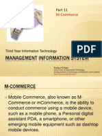 Management Information System: M-Commerce