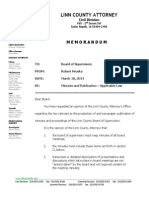 LCA Opinion Re BOS Meeting Minutes Requirements