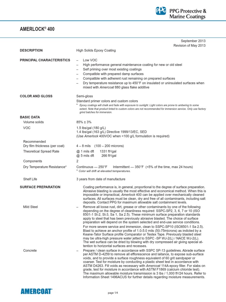AMERLOCK 400 | Galvanization | Abrasive