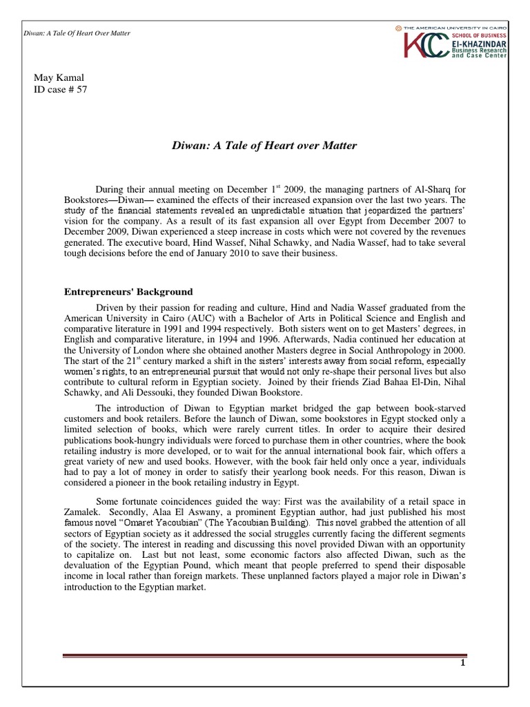 Diwan case study picture