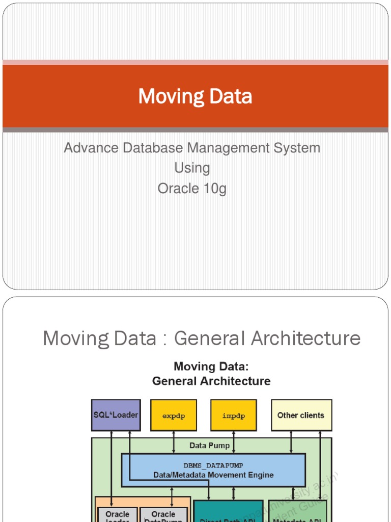 Moving Data | PDF | Databases | Sql