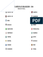 Tabela Campeonato Brasileiro