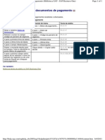 Teclas de Atalho em Documentos de Pagamento