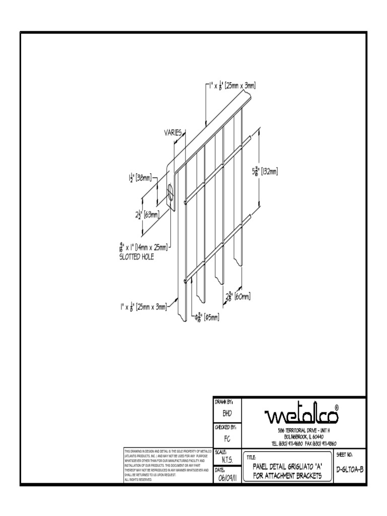 Grigliato Railing System Details | PDF | Technology & Engineering