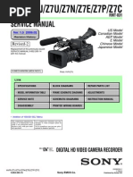 Sony Hvr-z7j, Z7u, z7n, Z7e, z7p, z7c Service Manual Ver 1.5 2009.02 Rev-2 (9-852-265-16)