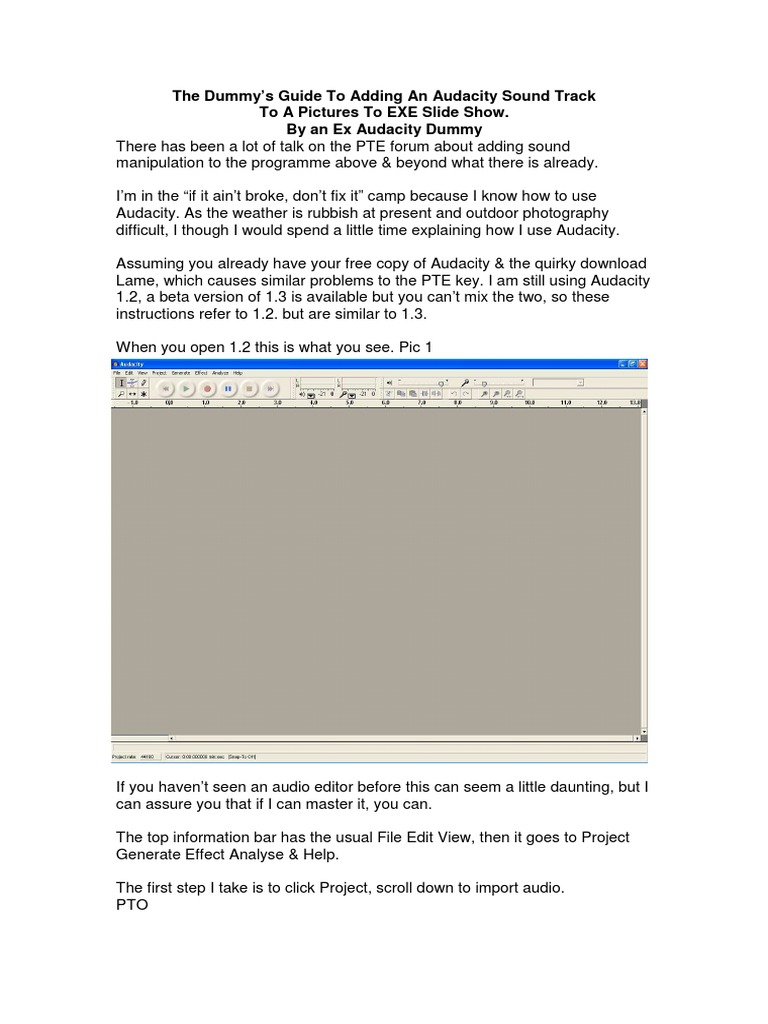 Audacity For Dummies | PDF | Mp3 | Computer File