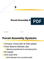Topic 29: Paced Assembly Systems