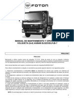 Manual Mantenimiento Volqueta FOTON BJ3253