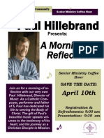 Senior Ministry Coffee Hour With Paul Hillebrand