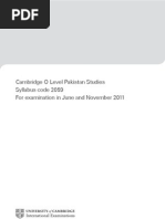 Download Cambridge O Level Pakistan Studies Syllabus Code 2059 for Examination by sheryjanobacha SN21322533 doc pdf
