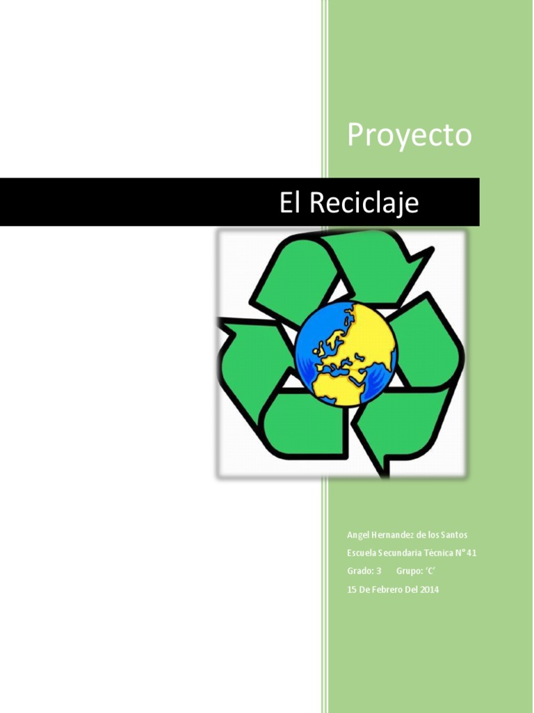 Proyecto de Reciclaje de Botellas PET | PDF | Reciclaje | El plastico