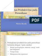 Peningkatan Produktivitas Pada Perusahaan