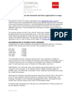 Determining Interest Rate Forwards and Their Application To Swap Valuation