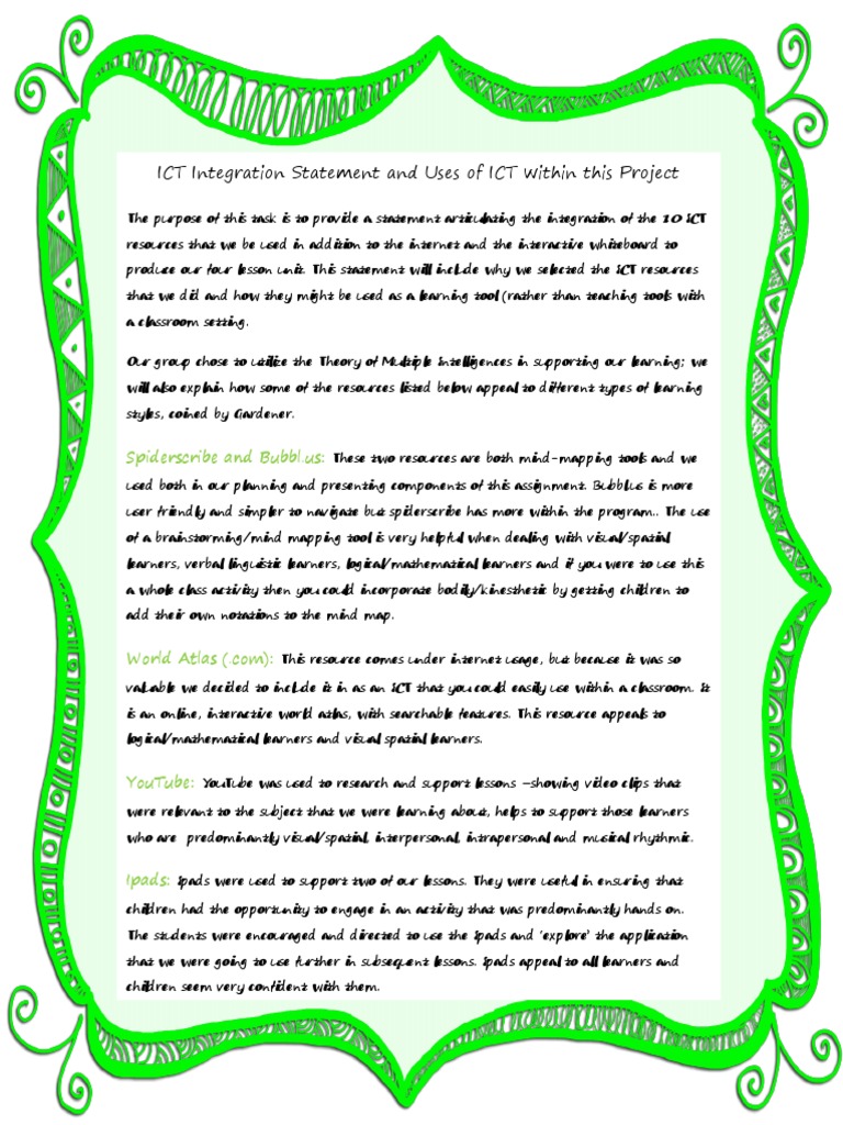 ICT Integration for Diverse Learning Styles | PDF | Educational ...